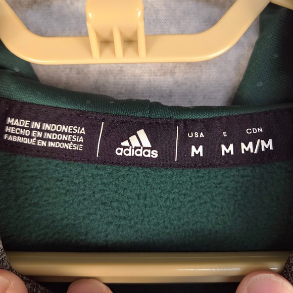 Adidas NHL Minnesota Wild Platinum Crewdie Hoodie Pullover‎ Sweatshirt Medium - Picture 4 of 8